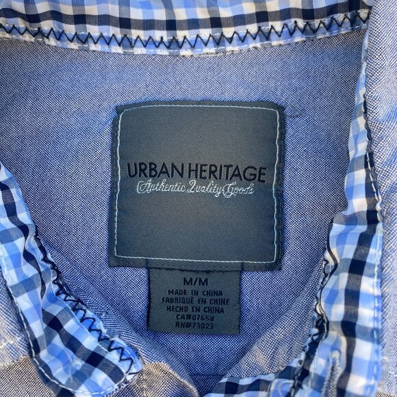 Urban Heritage Men’s Medium Long Sleeve Shirt - Picture 2 of 9